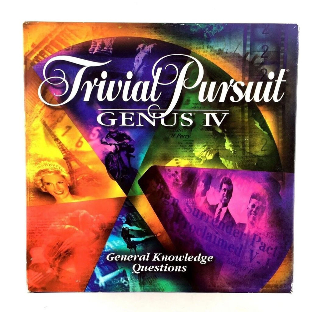 Trivial Pursuit Genus IV Vintage Board Game Parker Brothers 1996 Complete